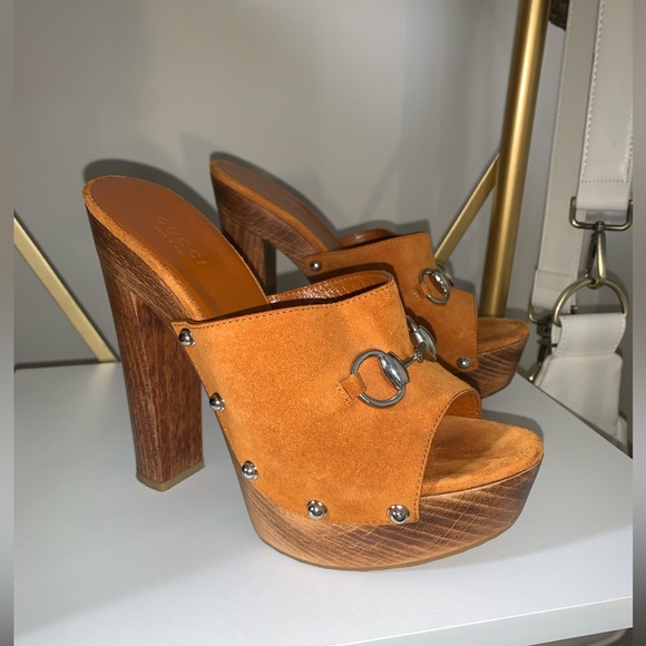 Gucci Horsebit Wood Sandal Mules 👡🔥 - Picture 1 of 5